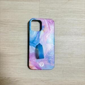 Loopy Case iPhone 12 Pro Pastel Aqua Pink 6.1” Screen for Right Handed